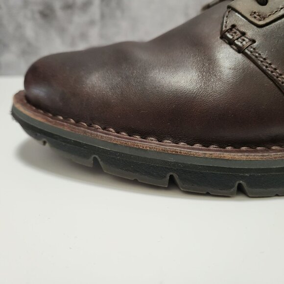 Timberland Mens Coltin Low Dark Brown Leather Shoes 8.5 - Picture 7 of 16
